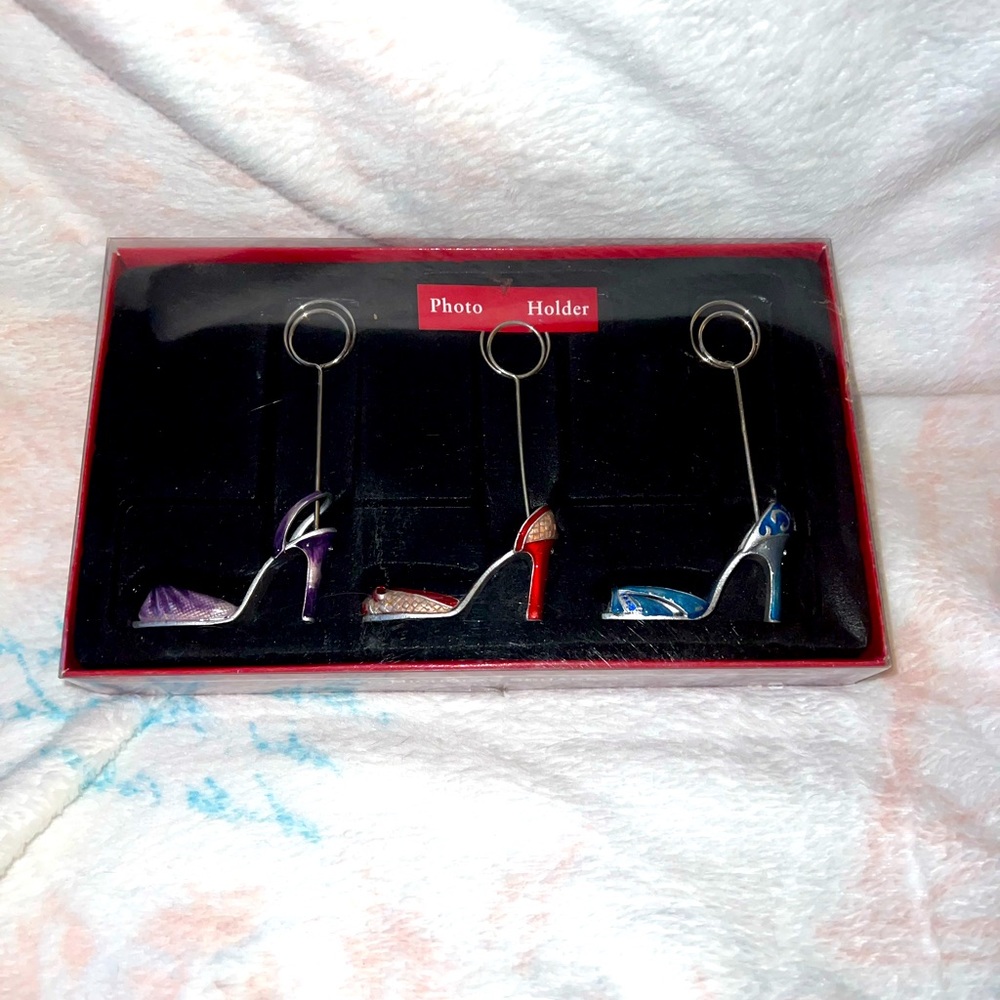Brand New Set of 3 Shoe Photo Holders